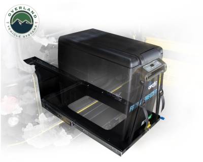 Overland Vehicle Systems - Refrigerator Tray With Slide and Tilt - Size  Small