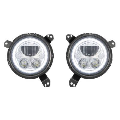 Vision X Lighting - 18+ Jeep JL / '20+ Jeep Gladiator VX LED Headlight Kit - Chrome | White Halo