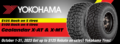 Yokohama Tire Rebate Banner