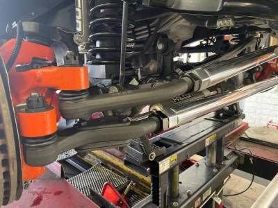 Apex Chassis - Apex Chassis Jeep 2.5 Ton Tie Rod & Drag Link Assembly Dana 44 No Flip Polished Aluminum For 18-24 Jeep Wrangler 19-24 Gladiator