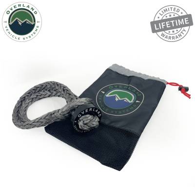 Overland Vehicle Systems - OVS Recovery Soft Shackle 5/8" 44,500 lb. With Collar - 22" With Storage Bag