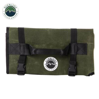 Overland Vehicle Systems - Rolled Bag General Tools With Handle And Straps - #16 Waxed Canvas