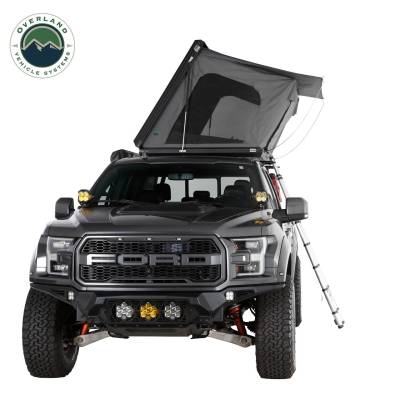Overland Vehicle Systems - OVS Sidewinder Side Load Aluminum Roof Top Tent - Black Shell & Grey Body