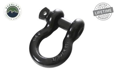 Overland Vehicle Systems - OVS Recovery Shackle 3/4" 4.75 Ton - Black