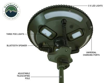 Overland Vehicle Systems - OVS UFO Solar Light Light Pods & Speaker - Wild Land Camping Gear