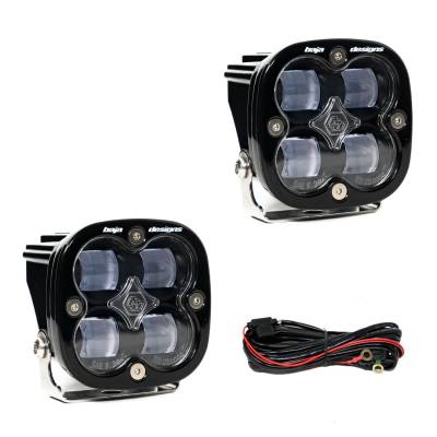 Baja Designs - Baja Designs Squadron SAE Pair LED Spot Clear