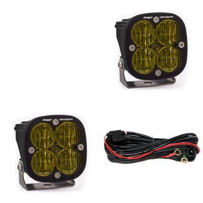Baja Designs - Baja Designs Squadron SAE Fog Lights Pair LED Wide Cornering Amber