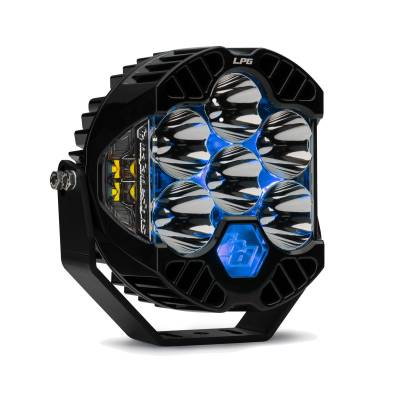 Baja Designs - Baja Designs LP6 Pro LED Auxiliary Light Pod Light Pattern Driving/Combo Blue Backlight