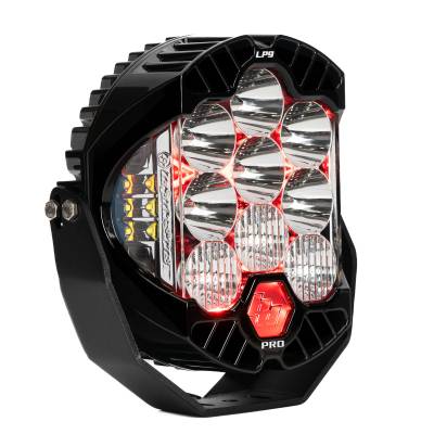 Baja Designs - Baja Designs LP9 Pro LED Auxiliary Light Pod Light Pattern Driving/Combo Red Backlight Clear Lens