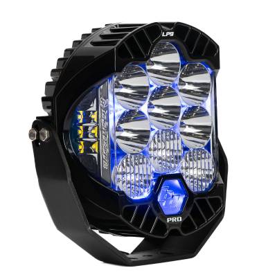 Baja Designs - Baja Designs LP9 Pro LED Auxiliary Light Pod Light Pattern Driving/Combo Blue Backlight