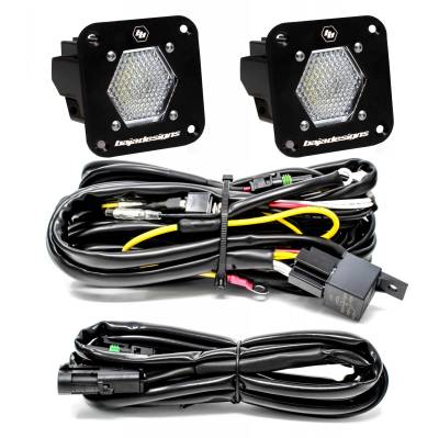 Baja Designs - Baja Designs LED Light Pods S1 Pair Work/Scene LED Flush Mount Backup Kit
