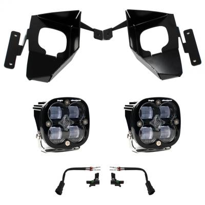 Baja Designs - Baja Designs Silverado 1500 Fog Pocket Kit 16-18 Squadron SAE Clear