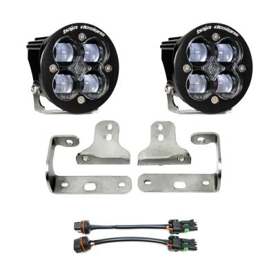 Baja Designs - Baja Designs Jeep JL Fog Light Squadron-R SAE 18-Pres Wrangler JL Sport/Sport-S Fog Pocket Kit