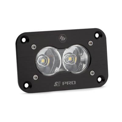 Baja Designs - Baja Designs LED Work Light Flush Mount Clear Lens Work/Scene Pattern S2 Pro