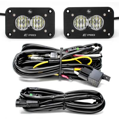 Baja Designs - Baja Designs Flush Mount LED Light Pod Kit Wide Cornering Pair S2 Pro