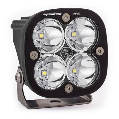 Baja Designs - Baja Designs LED Light Pod Black Clear Lens Spot Pattern Squadron Pro