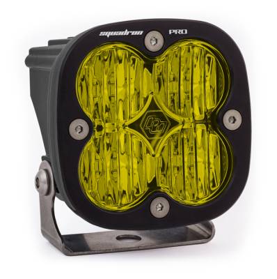 Baja Designs - Baja Designs LED Light Pod Black Amber Lens Wide Cornering Pattern Squadron Pro