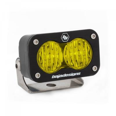 Baja Designs - Baja Designs LED Work Light Amber Lens Wide Cornering Pattern Each S2 Sport