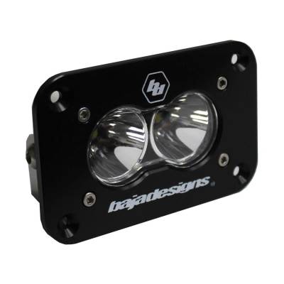 Baja Designs - Baja Designs LED Work Light Clear Lens Spot Pattern Flush Mount Each S2 Sport