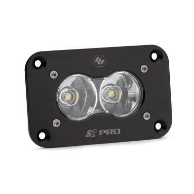Baja Designs - Baja Designs LED Work Light Clear Lens Work/Scene Pattern Flush Mount Each S2 Sport