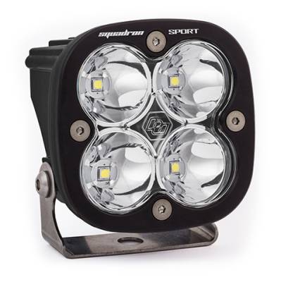 Baja Designs - Baja Designs LED Light Pod Spot Pattern Clear Black Squadron Sport
