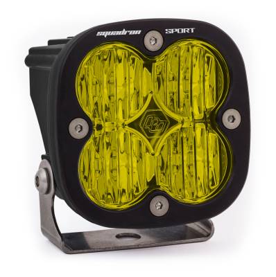 Baja Designs - Baja Designs LED Light Pod Wide Cornering Pattern Amber Black Squadron Sport