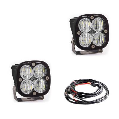 Baja Designs - Baja Designs LED Light Pods Clear Lens Wide Cornering Pair Squadron Sport