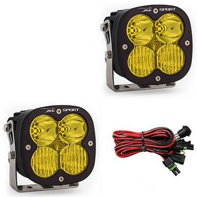 Baja Designs - Baja Designs LED Light Pods Amber Lens Driving Combo Pattern Pair XL Sport Series
