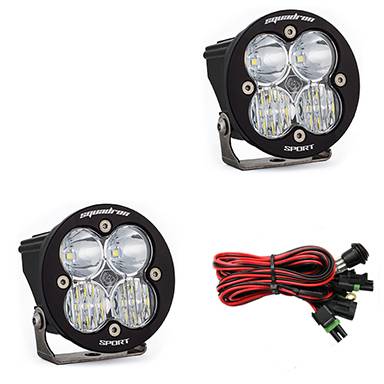 Baja Designs - Baja Designs LED Light Pods Clear Lens Driving/Combo Pair Squadron R Sport