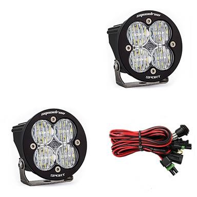 Baja Designs - Baja Designs LED Light Pods Clear Lens Wide Cornering Pair Squadron R Sport