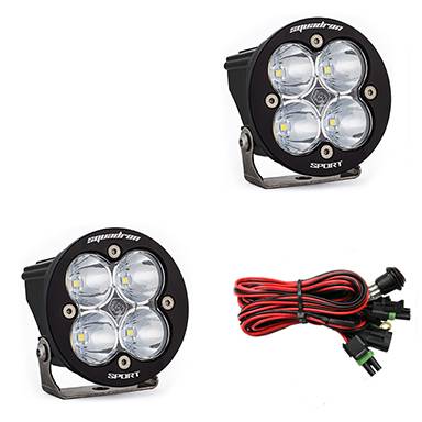 Baja Designs - Baja Designs LED Light Pods Clear Lens Work/Scene Pair Squadron R Sport