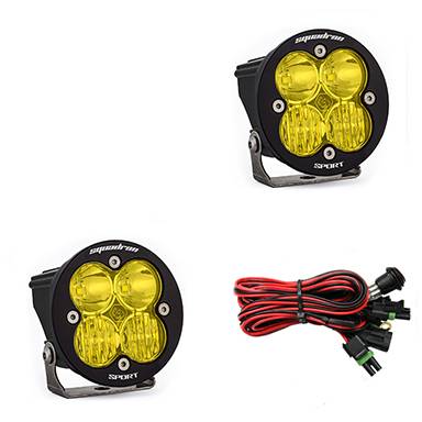 Baja Designs - Baja Designs LED Light Pods Amber Lens Driving/Combo Pair Squadron R Sport