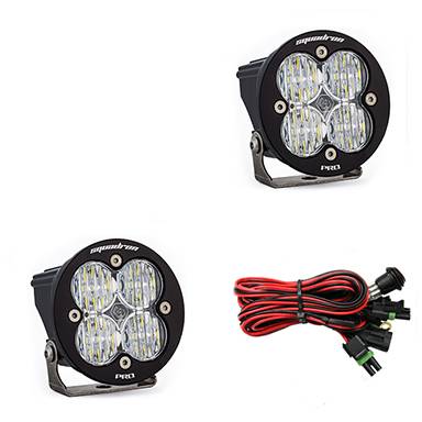 Baja Designs - Baja Designs LED Light Pods Clear Lens Wide Cornering Pair Squadron R Pro