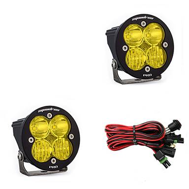 Baja Designs - Baja Designs LED Light Pods Amber Lens Driving/Combo Pair Squadron R Pro