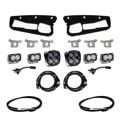 Baja Designs - Baja Designs Bronco Clear SAE Fog Pocket Kit 21-Up Ford Bronco w/Upfitter