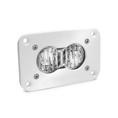 Baja Designs - Baja Designs LED Work Light Flush Mount Clear Lens Wide Cornering Pattern White S2 Pro