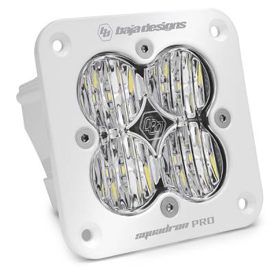 Baja Designs - Baja Designs Flush Mount LED Light Pod White Clear Lens Wide Cornering Pattern Squadron Pro