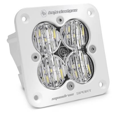 Baja Designs - Baja Designs Flush Mount LED Light Pod White Clear Lens Wide Cornering Pattern Squadron Sport