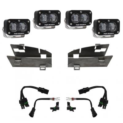 Baja Designs - Baja Designs Dodge Ram Rebel/TRX (19-Present) Dual S2 SAE Fog Pocket Kit
