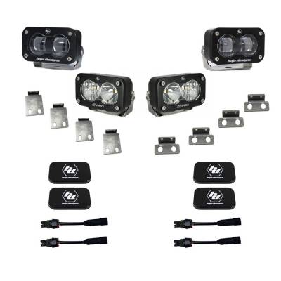 Baja Designs - Baja Designs S2 SAE/S2 Clear Pro Fog Pocket Kit Fits 21-On Ford Raptor