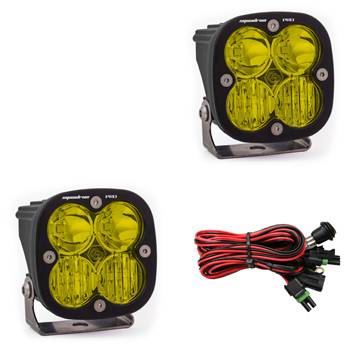 Baja Designs - Baja Designs LED Light Pods Amber Lens Driving Combo Pattern Pair Squadron Pro Series