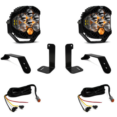 Baja Designs - Baja Designs Jeep JL/JT Dual LP6 Auxiliary Light Kit w/Upfitter