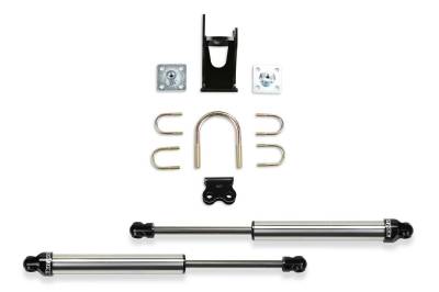 Fabtech - Fabtech FTS220512 Dual Dirt Logic 2.25 Stainless Steel Steering Stabilizer Kit