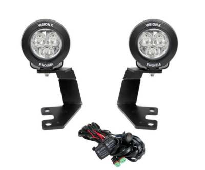 Vision X Lighting - Vision X Lighting 10-20 5th Gen Toyota 4-Runner A-Pillar Mount w/ 3.7" Multi-Diode Cannon