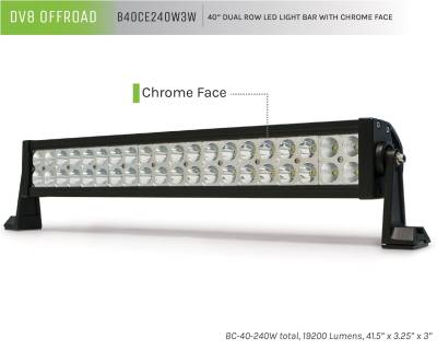 DV8 Offroad - DV8 Offroad B40CE240W3W LED Light Bar