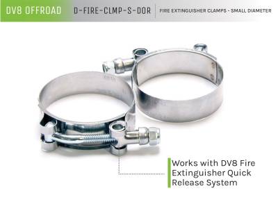 DV8 Offroad - DV8 Offroad D-FIRE-CLMP-S-DOR Fire Extinguisher Clamps