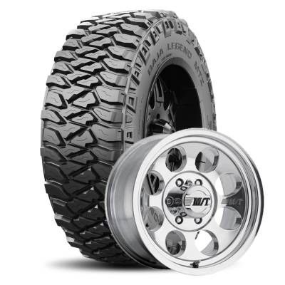 Mickey Thompson - 31X10.50R15LT M/T BAJA LEGEND MTZ RWL on 15x8 M/T Classic III Polished