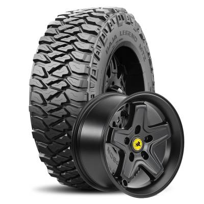 Mickey Thompson - LT285/70R17 M/T BAJA LEGEND MTZ RWL on 17x9 AEV Pintler Flat Black