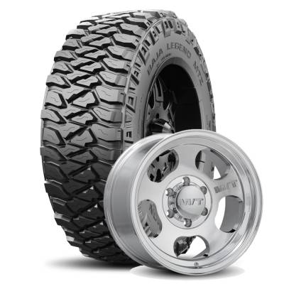 Mickey Thompson - 33X10.50R15LT M/T BAJA LEGEND MTZ RWL on 15x8 M/T Canyon Polished