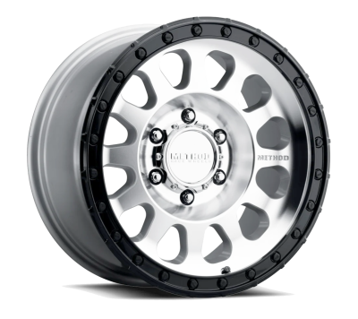 Method Racing Wheels - 17x9 Method MR315 - 8x6.5  4.5"BS - MACHINED - GLOSS BLACK LIP